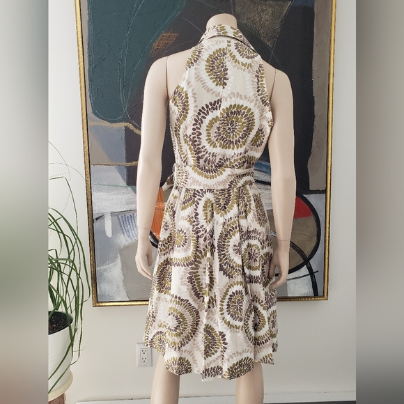 ☀️ Linen-blend Halter Shirtdress - Picture 4 of 14